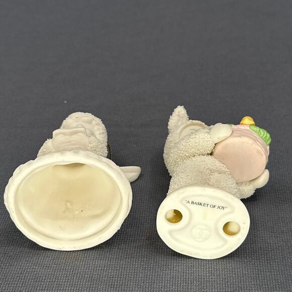 VTG Dept 56 Snowbabies A Basket of Joy Lincolnshirt Snowjade Angel Ornament Lot - Picture 5 of 16
